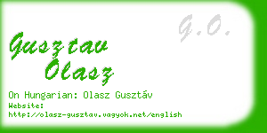gusztav olasz business card